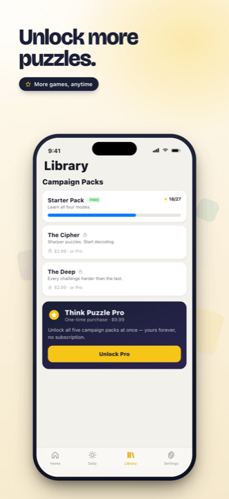 Campaign packs in Think Puzzle